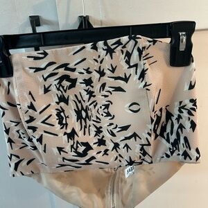 Sabo Skirt Beige and Black Crop Top